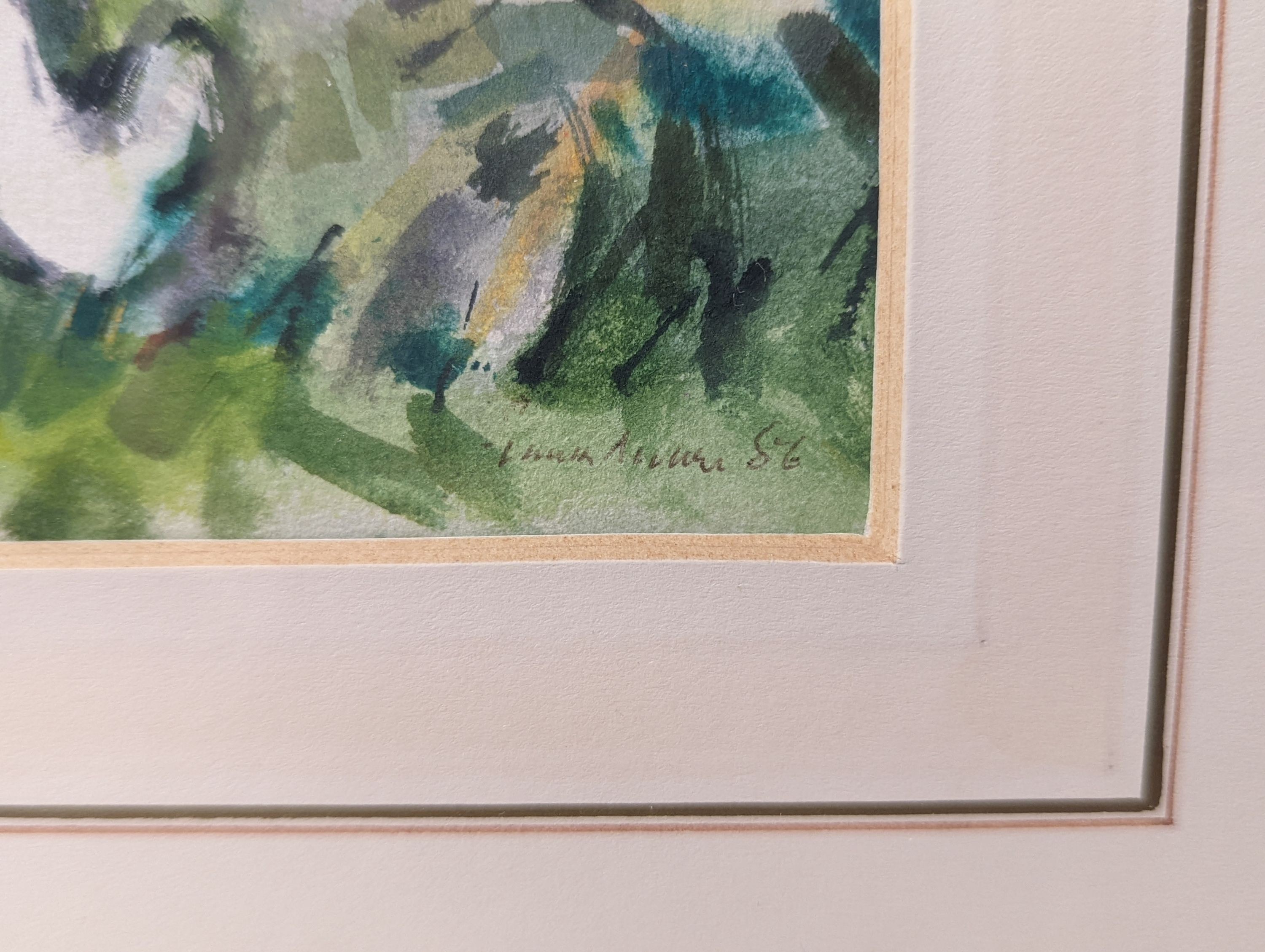 Frank Archer, RWS, RE, ARCA (1927-2016), watercolour with gouache, 